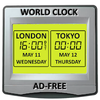 World Clock Dual Digital Clock