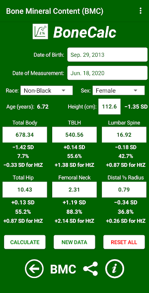 BoneCalc Screenshot 2