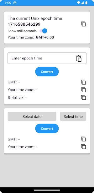 Epoch Time Converter Screenshot 0