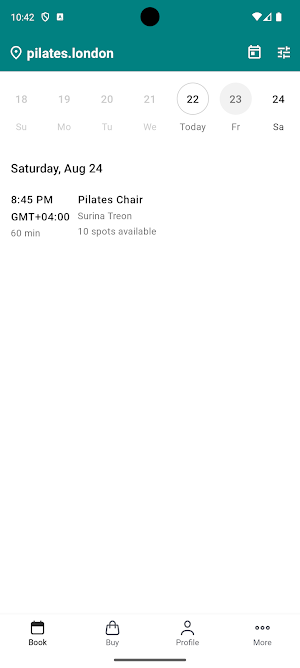 pilates.london Screenshot 1