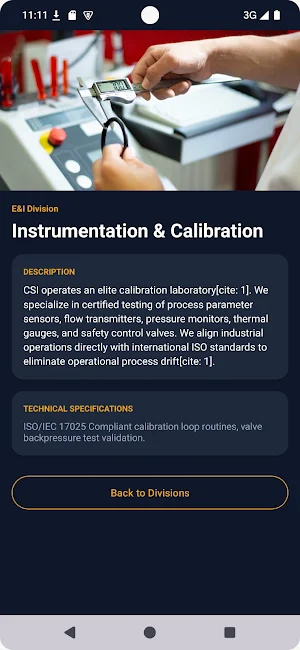 CSI Contracting Screenshot 3