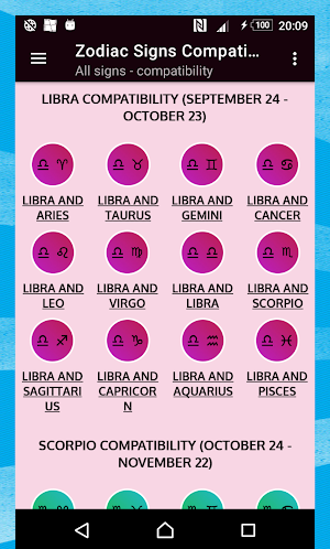 Zodiac Signs Compatibility Screenshot 2