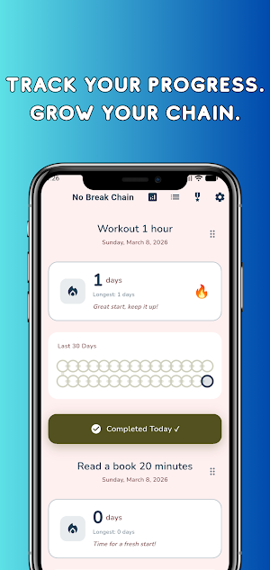 NoBreakChain App Screenshot 2