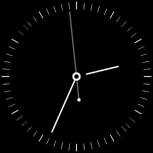 Plain Black Watch Face Screenshot 1