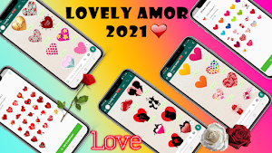 Lovely  Stickers Amor  WAStick Screenshot 0