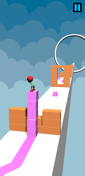 Surfer Boy On Cube 3D Screenshot 2