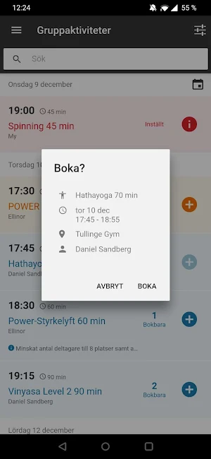 Tullinge gym Screenshot 1