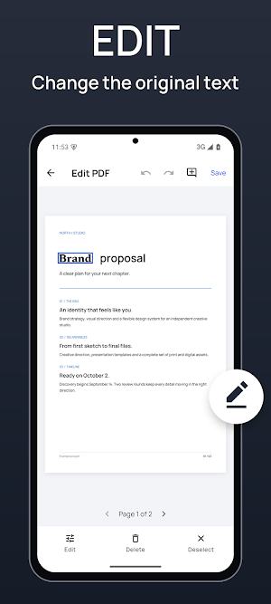 Scanner PDF Editor Screenshot 1