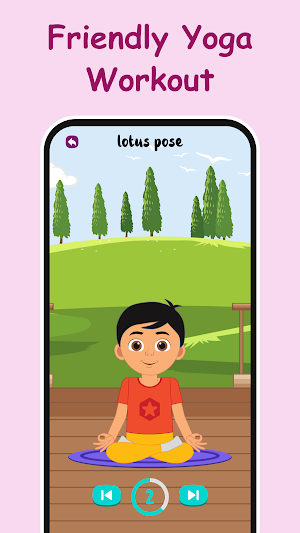 Yoga for kids workout Screenshot 1