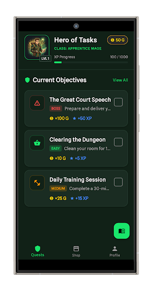Quest Tasks: Gamified To-Do Screenshot 0