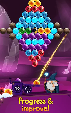 Bubble Shooter: Bubble Wizard, match 3 bubble game Screenshot 2