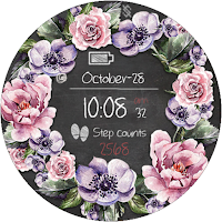 BFF89- Blackboard Art Flower