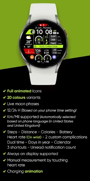 Premium Info - Watch Face Screenshot 3