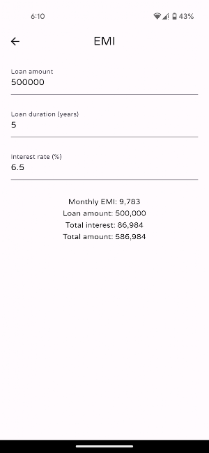 FinCalc Screenshot 2