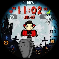Halloween Dracula Bat & Ghost
