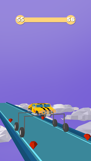 Monster Hydraulic Cars Race 3D Screenshot 0