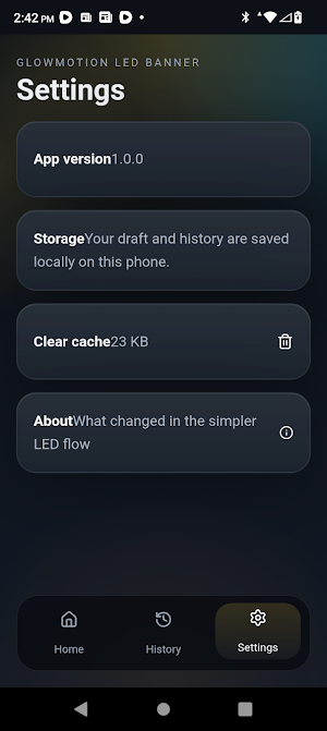 GlowMotion Banner Screenshot 2