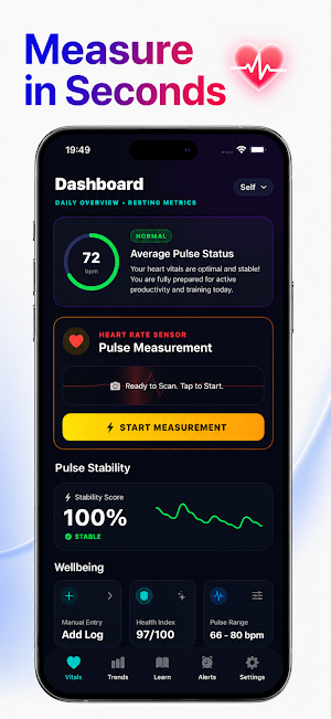 Heart Rate Monitor: Pulse Scan Screenshot 1