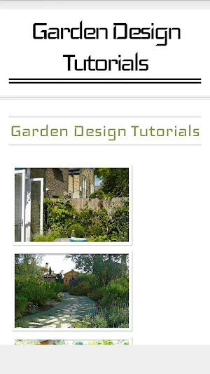 Garden Design Tutorials Screenshot 2