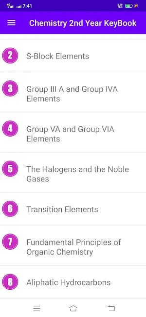 Chemistry 2nd Year KeyBook Screenshot 3