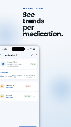 Medication Side Effect Tracker Screenshot 3