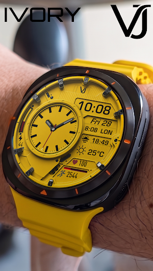 VJ-IVORY HYBRİD WATCH FACE Screenshot 3