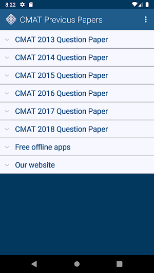 CMAT Exam Previous Papers Screenshot 0