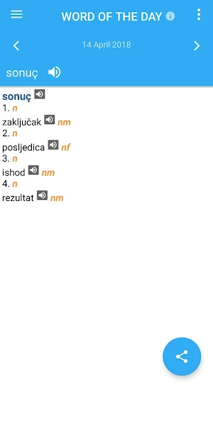 Croatian-Turkish Dictionary Screenshot 3