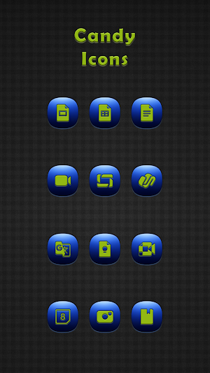 Candy Blue Icons Screenshot 1