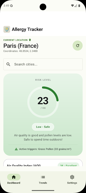 Allergy Tracker Screenshot 0