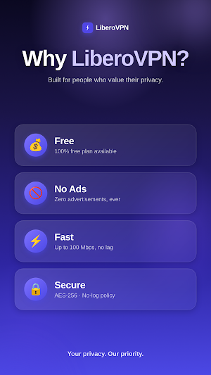 LiberoVPN - cheap and no ADs Screenshot 0