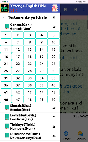 Xitsonga English Audio Bible Screenshot 1