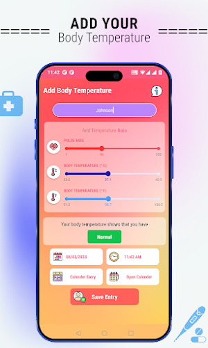 Body Temperature Fever Tracker Screenshot 2