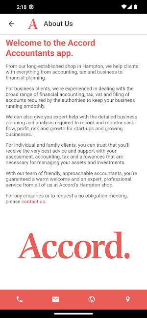 Accord Accountants Screenshot 1