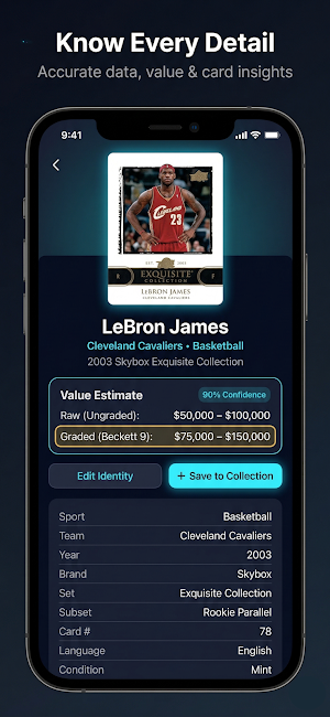 Sports Card Scanner & Value Screenshot 2