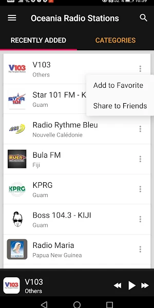 Oceania Radio Stations Screenshot 1