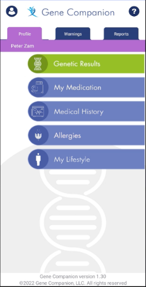 Gene Companion Screenshot 0