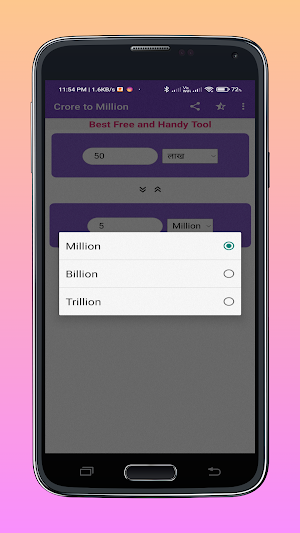 Crore to Million Converter Screenshot 3