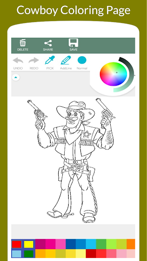 Cowboy Coloring Book Screenshot 0