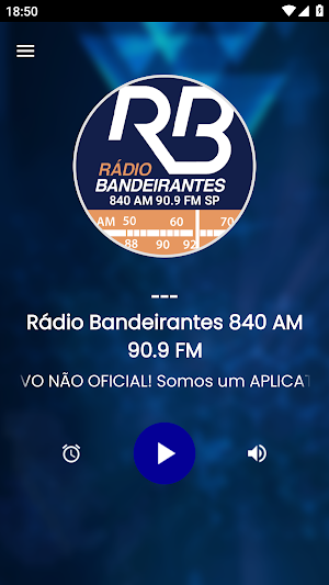 Rádio Bandeirantes 90.9FM - SP Screenshot 1