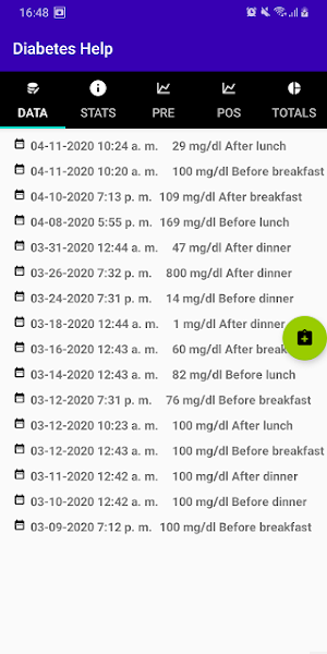 Diabetes Help Screenshot 0