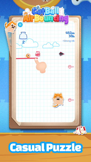Cat Ball: Air Bouncing Screenshot 2