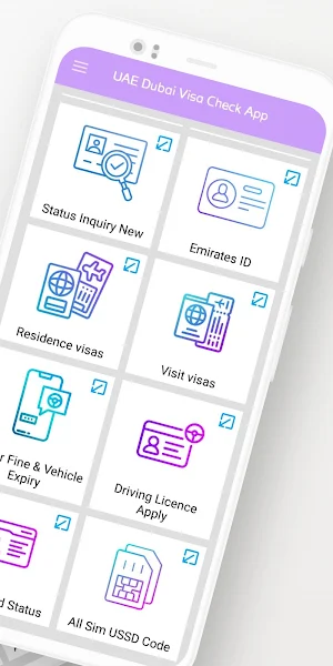 UAE Visa & Fine Checker App Screenshot 1