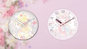 Analog clocks Flowery Kiss Screenshot 0