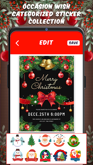Christmas Invitation Cards Screenshot 3
