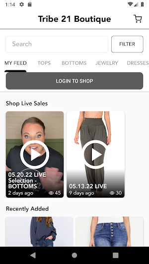 Tribe 21 Boutique Screenshot 1