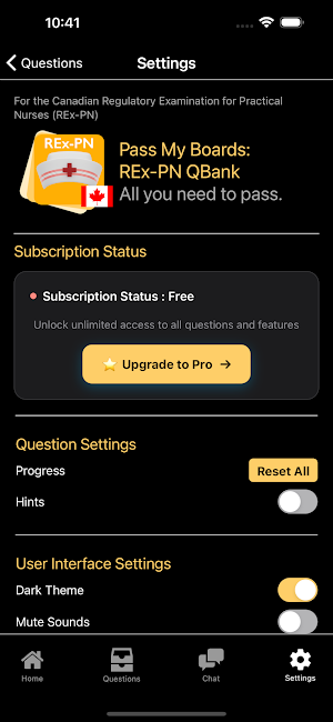 REx-PN QBank Screenshot 2