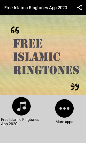 Free Islamic Ringtones App 2020 Screenshot 1