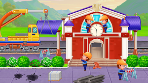 Truck wash train builder game Screenshot 2
