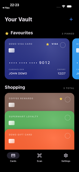 CardVault: Card Manager Screenshot 0